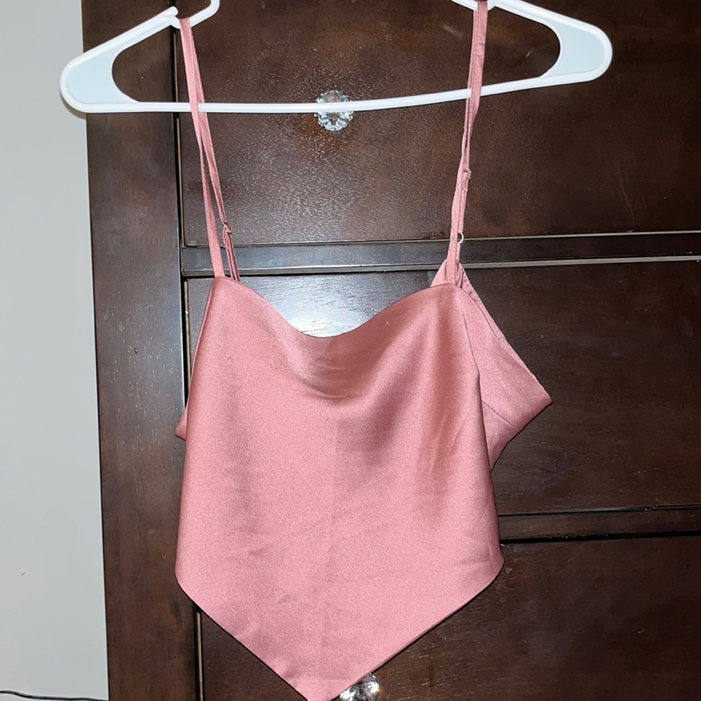 Open back, back tie tank